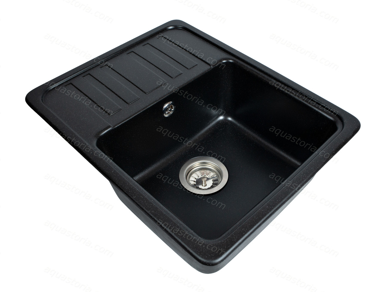 Гранітна мийка Aquaton №16 570х460 Чорна, фото 1