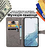 Чохол для Motorola ThinkPhone книжка ШКІРЯНИЙ з гаманцем візитницею ремінцем підставкою протиударний "ORNAMENT", фото 6