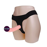 Жіночий страпон 20 см*4,2 см (змінний) на трусиках "Ultra passionate Harness" Повне блаженство!