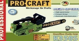 Бензопила Procraft K350S (Шина, ланцюг 30)
