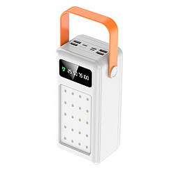 DR Корпус Multi-powerbank S21, під елементи 18650 до 21 шт., 22.5W, з ліхтарем, білий