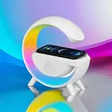 Настільна лампа G нічник BT2301 RGB G-Smart з бездротовою зарядкою та Bluetooth | RGB лампи | Велика лампа, фото 5
