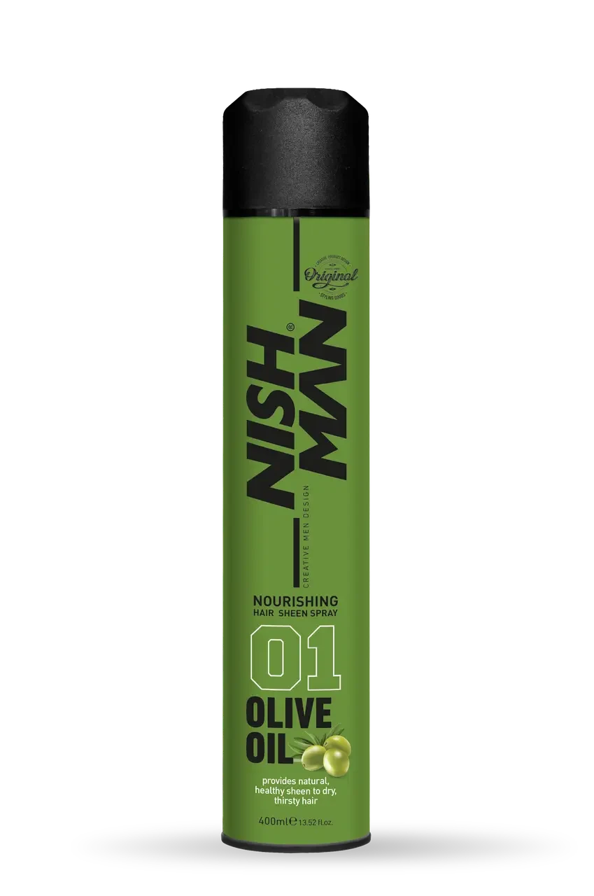 Спрей для фіксації волосся Nishman Olive Oil Sheen Spray 400мл