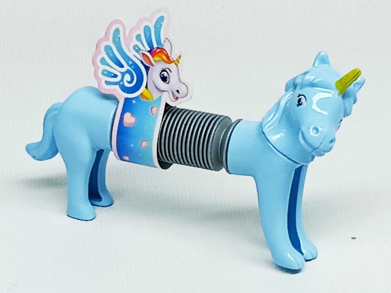 Іграшка Антистрес Yi wu jiayu Єдиноріг Поп-туб Pop tube блакитний C53012-1, фото 1