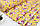 ✁ Відріз ранфорсу Букетики троянд на жовтому фоні 100х120 см, фото 7