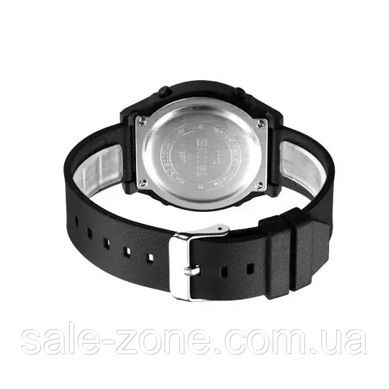 Мужские спортивные наручные часы Skmei 1772 (Черный с белым) - фото 4 - id-p2033708501
