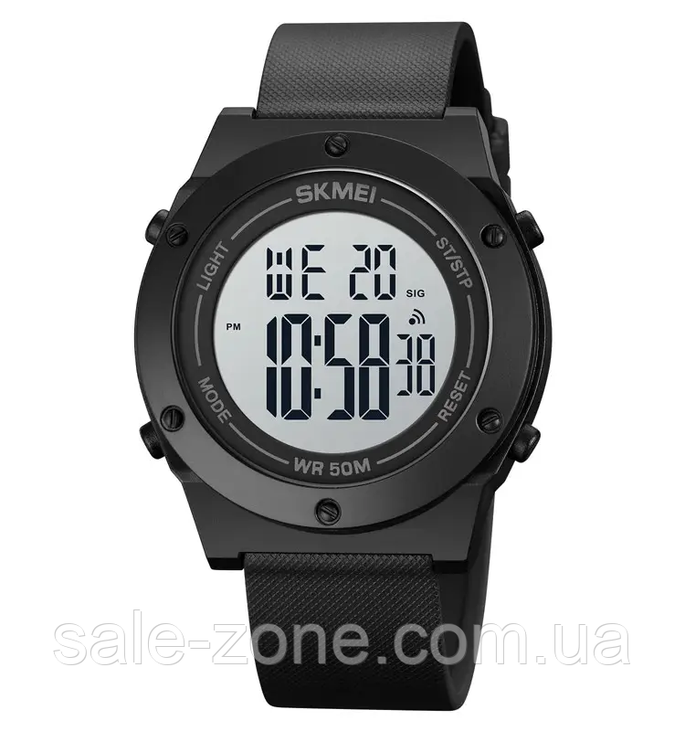 Мужские спортивные наручные часы Skmei 1772 (Черный с белым) - фото 1 - id-p2033708501