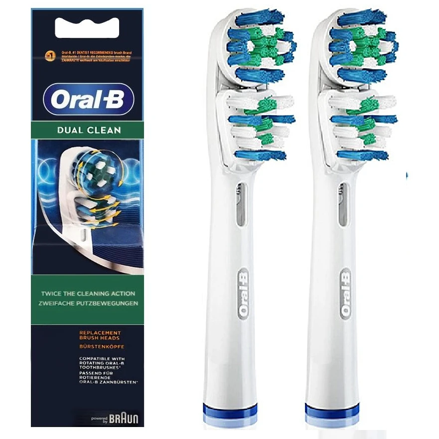 Насадка для зубной щетки Braun Oral-B "Dual Clean" (1шт.) двойная - фото 1 - id-p2033705183