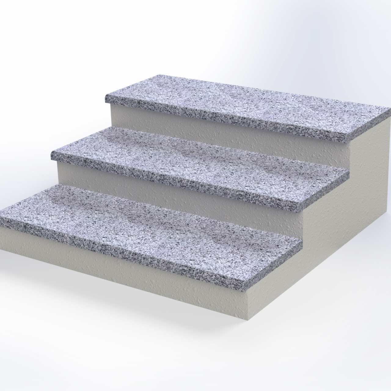 Термооброблені сходи з Покостовського граніту 1000×300×20, фото 1