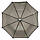 Жіноча однотонна напівавтоматична парасоля на 8 спиць від Toprain, сірий, 0102-2, фото 5