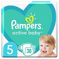 Подгузники Pampers Active Baby 5 (11-16 кг), 38 шт.