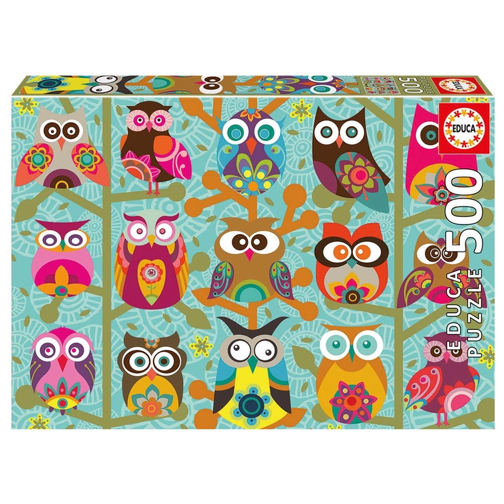 Пазл "Сови", 500 елементів Educa (8412668190061)