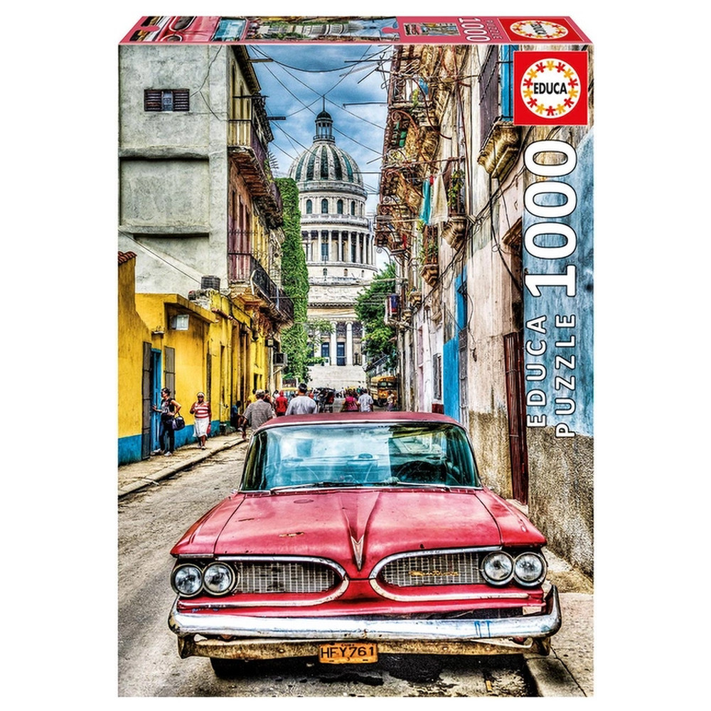 Пазл "Вінтажне авто в старій Гавані", 1000 елементів Educa (8412668167544)