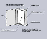 Шкаф монтажный металлический с монтажной панелью