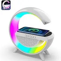 Лампа-ночник Большая гугл настольная BT2301 RGB G-Smart | Гугл лампа с блютуз, беспроводной зарядкой