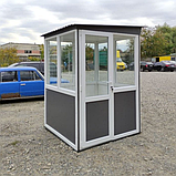 Пост охорони "Акваріум Антивандал" з вікном 150х150 (см), з антивандальним покриттям, фото 2