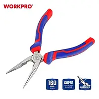 Довгогубці прямі 160 мм Ni-Fe WORKPRO PRO WP231012