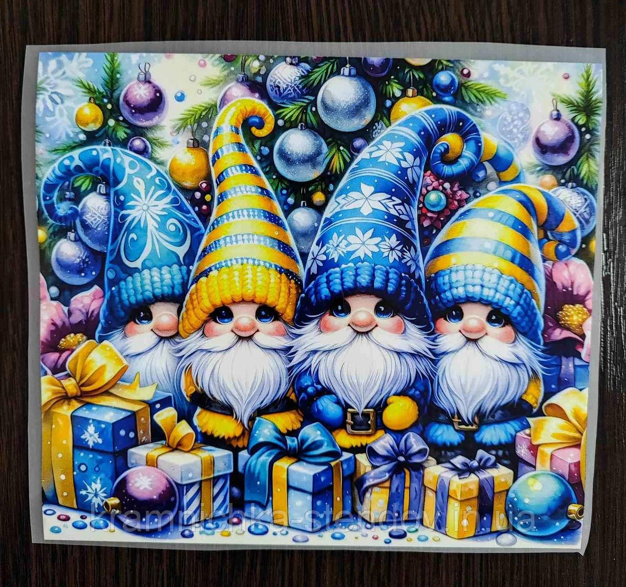 Термонаклейка на одяг новорічні, фото 1