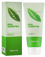 Глубоко очищающий пилинг-гель для лица FarmStay Green Tea Deep Clear Peeling Gel, 100 мл