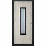 Вхідні двері  Abwehr 408 Solid Defender Glass метал ral 7021/мдф вуличні, фото 2