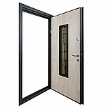 Вхідні двері  Abwehr 408 Solid Defender Glass метал ral 7021/мдф вуличні, фото 6