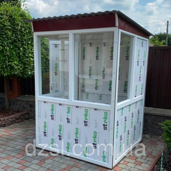 Будка для сторожа "Стандарт" 150х150 (см), кіоск