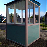 Пост охорони модульний "Акваріум" 150 х 150 (см), будиночок для охорони, фото 2