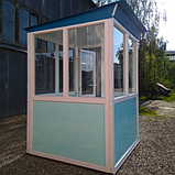 Пост охорони модульний "Акваріум" 150 х 150 (см), будиночок для охорони, фото 3
