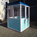 Пост охорони модульний "Акваріум" 150 х 150 (см), будиночок для охорони, фото 5