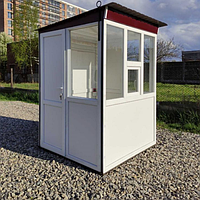 Пост охраны из сэндвич панелей с окном "Стандарт" 150х150 см