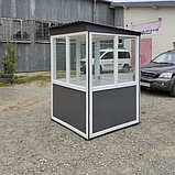 Пост охорони "Акваріум" з вікном 150х150 (см), Розетка 220в, фото 5