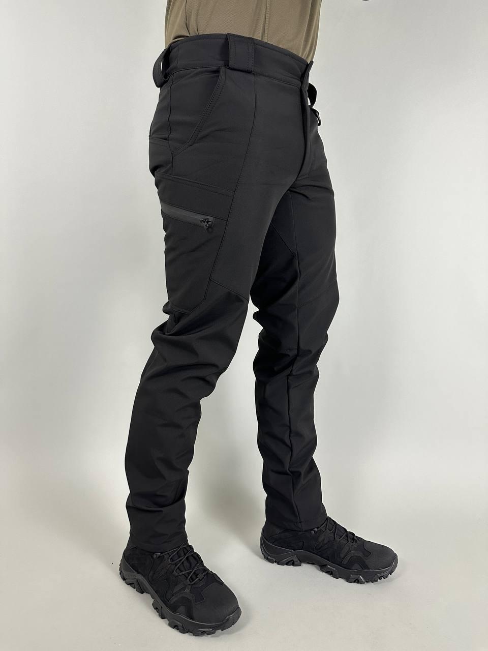 Брюки тактические штормовые ULTIMATUM Soft Shell "Полиция" черные, 44 50 52 54 58