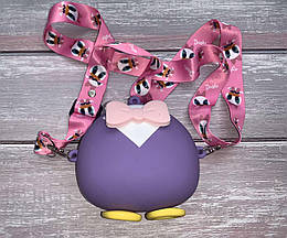 Сумочка силіконова для дівчинки Понка без голови з бантиком Бузкова 14621 Бузковий