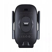 Автотримач з бездротовою зарядкою Baseus Milky Way Pro 15W, фото 4
