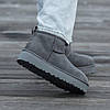 Зимові Жіночі Черевики UGG Classic Ultra Mini Mid Platform Grey / УГГ Класик Ультра Міні Мід Платформ Сірі, фото 9