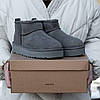 Зимові Жіночі Черевики UGG Classic Ultra Mini Mid Platform Grey / УГГ Класик Ультра Міні Мід Платформ Сірі, фото 7