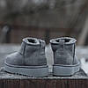 Зимові Жіночі Черевики UGG Classic Ultra Mini Mid Platform Grey / УГГ Класик Ультра Міні Мід Платформ Сірі, фото 10