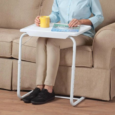 Портативний столик Тейбл мат з регулюванням висоти, підставка під ноутбук, розкладний переносний стіл, фото 1
