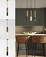 Дизайнерські підвісні світильники в стилі ар-деко з мармуровими плафонами в трьох кольорах