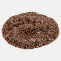 Плюшевий килимок-пуф для домашніх тварин