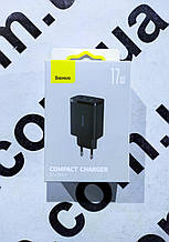 Мережевий зарядний пристрій Baseus Compact Charger 3U 17W EU Black CCXJ02010 №606961