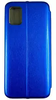 Чехол книжка Samsung A31 синий ,, модельный магнитный чехол с отделом для банковской карты