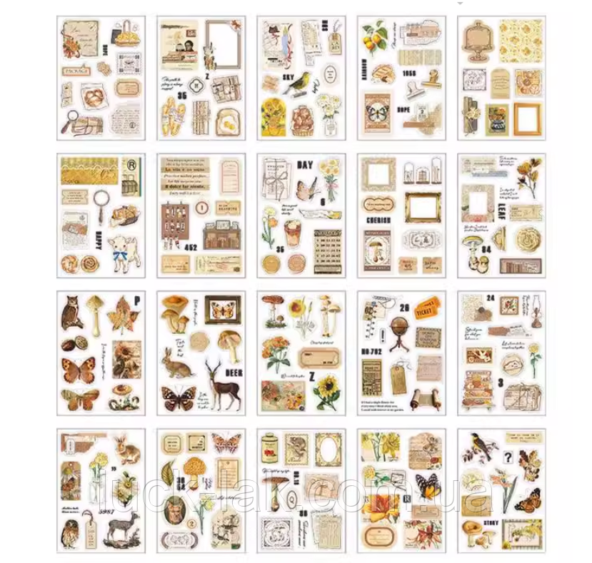 Стікербук Осінній вінтаж, фото 1