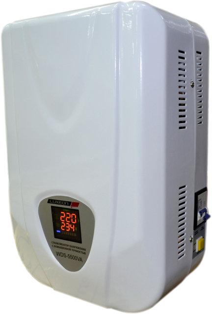 Стабілізатор напруги 4400 Вт Luxeon WDS-5500 SERVO стабілізатор для дому, квартири, фото 1