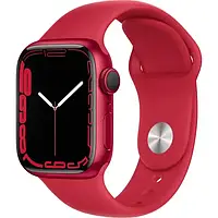 Смарт-часы Apple Watch Series 7 GPS 45mm Red Aluminum Case with PRODUCT RED Sport Band (MKN93)