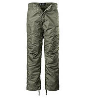 Утепленные тактические штаны BRANDIT Thermo Pants, олива, зимние водонепроницаемые военные штаны