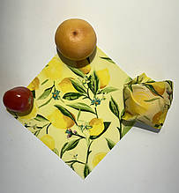 2 шт багаторазова воскова упаковка для продуктів, серветка обгортка вощанка, екоупаковка, вощені серветки