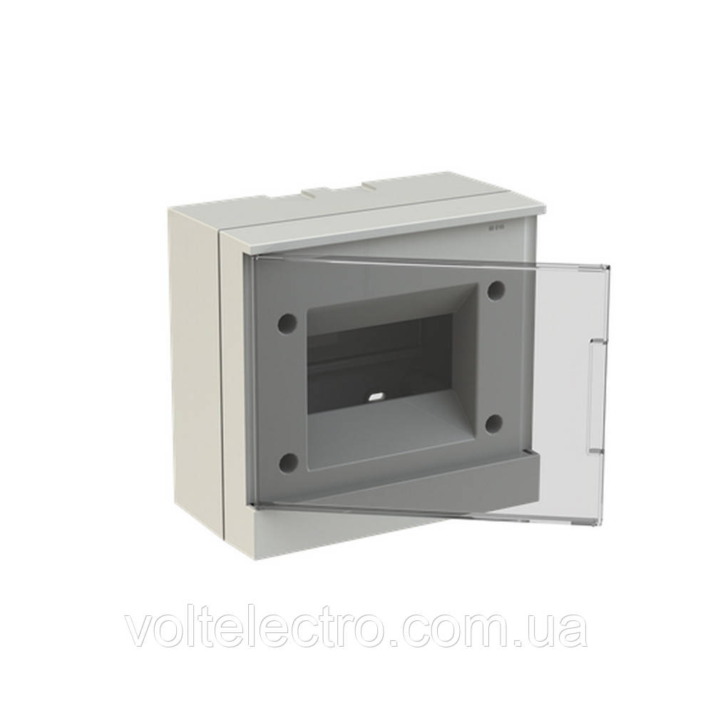 Бокс пластиковий АББ basic E на 6 модулів зовнішній, фото 1