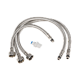 Змішувач для кухні з функцією підключення фільтра та з гнучким виливом MONE Deluxe XY6607-2 Black, фото 3