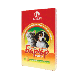 Бар'єр-Супер №1 краплі на холку проти бліх та кліщів для цуценят і кошенят 0,5 мл, 3 піпетки